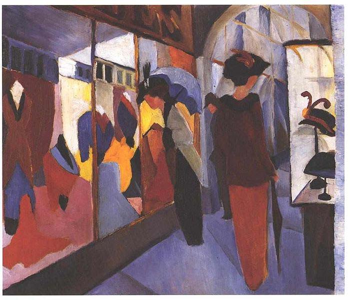 August Macke Fashion Store oil painting image